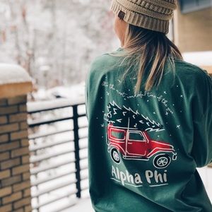 Alpha Phi christmas tee